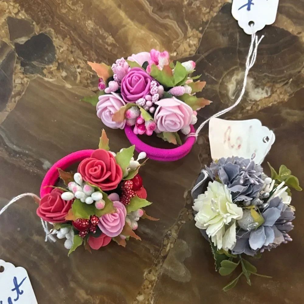 Floral Hair Accessories Set (3pc)